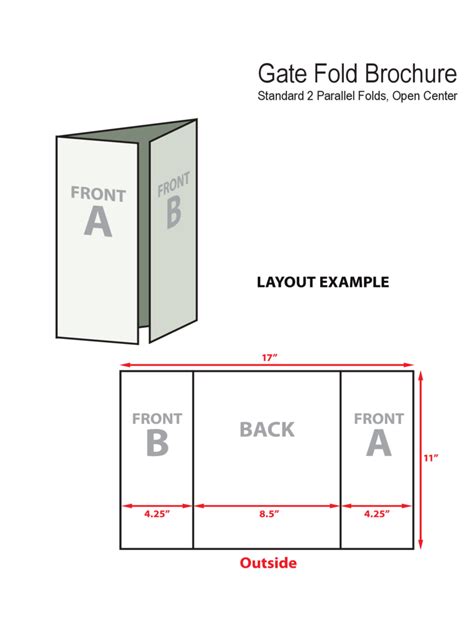 gate fold brochure template word